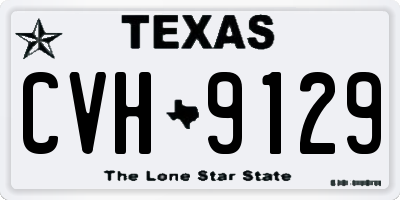 TX license plate CVH9129