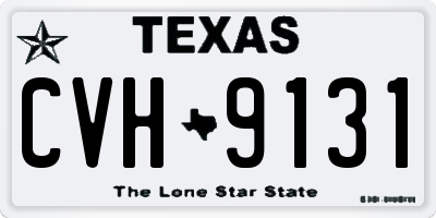 TX license plate CVH9131