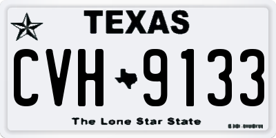 TX license plate CVH9133