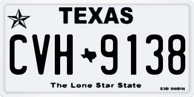 TX license plate CVH9138