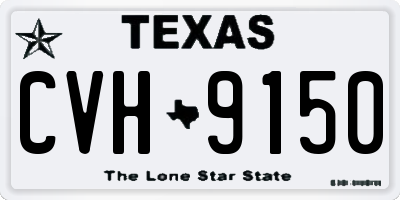 TX license plate CVH9150