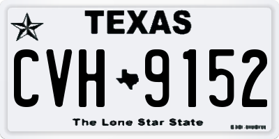 TX license plate CVH9152