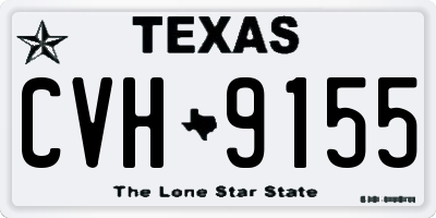 TX license plate CVH9155