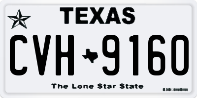 TX license plate CVH9160