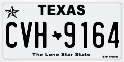 TX license plate CVH9164