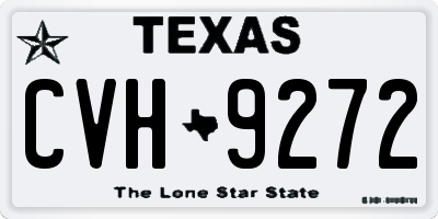 TX license plate CVH9272