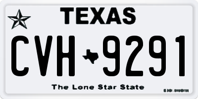 TX license plate CVH9291