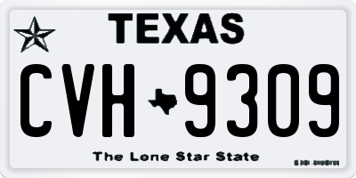 TX license plate CVH9309