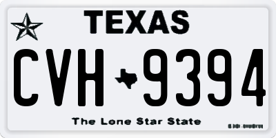 TX license plate CVH9394