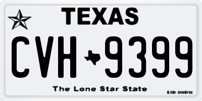 TX license plate CVH9399