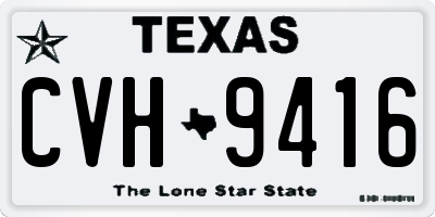 TX license plate CVH9416