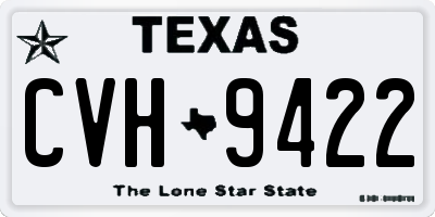 TX license plate CVH9422