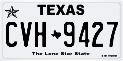 TX license plate CVH9427