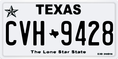 TX license plate CVH9428