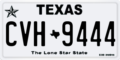 TX license plate CVH9444