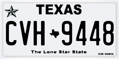TX license plate CVH9448