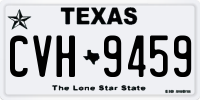 TX license plate CVH9459