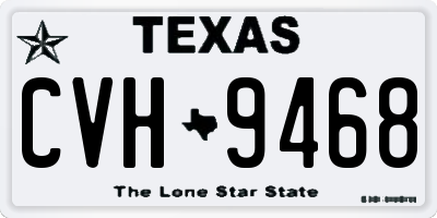 TX license plate CVH9468