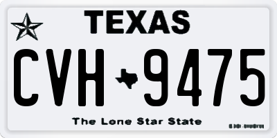 TX license plate CVH9475