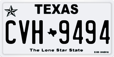 TX license plate CVH9494
