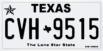 TX license plate CVH9515
