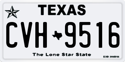 TX license plate CVH9516