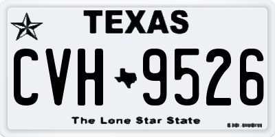 TX license plate CVH9526
