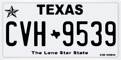 TX license plate CVH9539