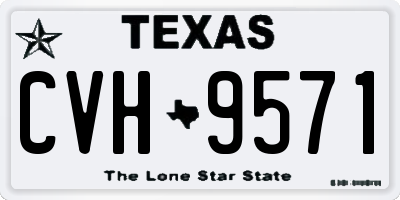 TX license plate CVH9571