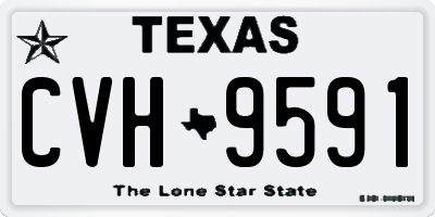 TX license plate CVH9591