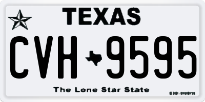 TX license plate CVH9595