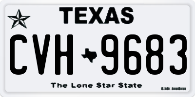 TX license plate CVH9683