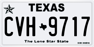 TX license plate CVH9717