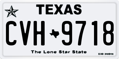 TX license plate CVH9718