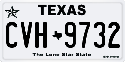 TX license plate CVH9732