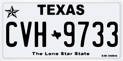 TX license plate CVH9733