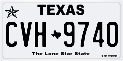 TX license plate CVH9740