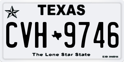 TX license plate CVH9746