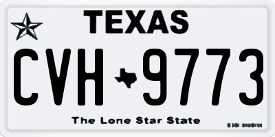 TX license plate CVH9773