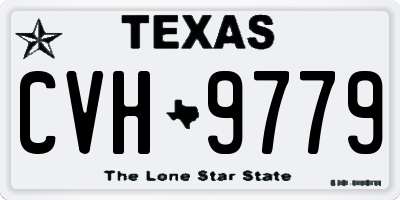 TX license plate CVH9779