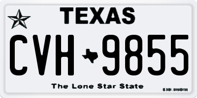 TX license plate CVH9855
