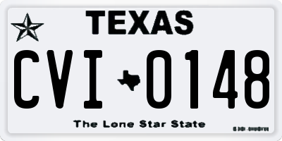 TX license plate CVI0148