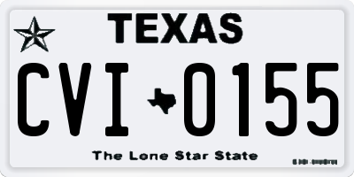 TX license plate CVI0155
