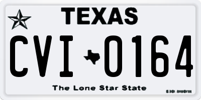 TX license plate CVI0164