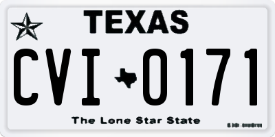 TX license plate CVI0171