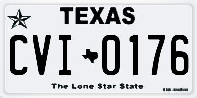TX license plate CVI0176