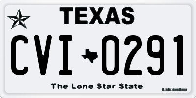 TX license plate CVI0291