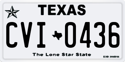 TX license plate CVI0436