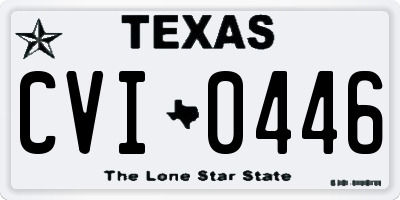 TX license plate CVI0446