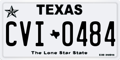 TX license plate CVI0484